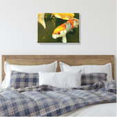 Koi Carp Canvas Print Leinwanddruck (Insitu (Schlafzimmer))