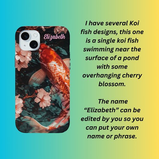 Koi carp Case-Mate iPhone hülle