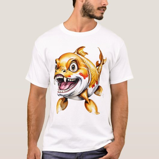 Koi Carp Design T - Shirt (Vorderseite)