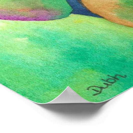 Koi carp et poster (Ecke)