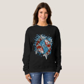 Koi Carp Fisch 284 Sweatshirt (Vorne ganz)