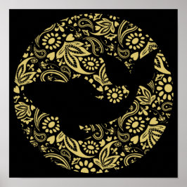 Koi Carp Fish Black Gold Printwerbung Poster