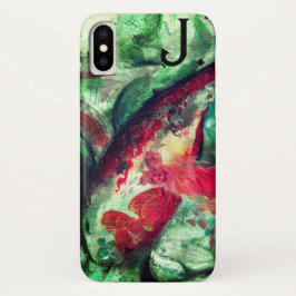 Koi Carp Fish Malerei und ein Brief Case-Mate iPhone Hülle