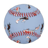 Koi Carp Fish Muster Baseball (Vorderseite)