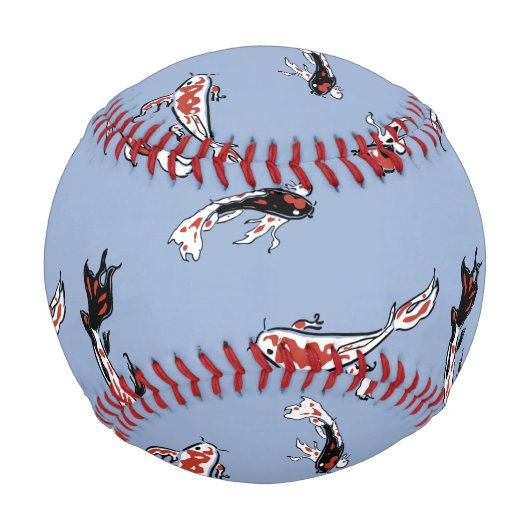 Koi Carp Fish Muster Baseball (Vorderseite)