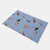 Koi Carp Fish Muster Fußmatte (Schrägansicht)