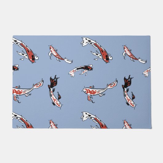 Koi Carp Fish Muster Fußmatte (Vorderseite)