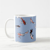 Koi Carp Fish Muster Kaffeetasse (Links)