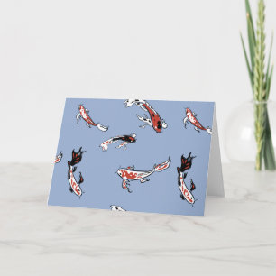 Koi Carp Fish Muster Karte