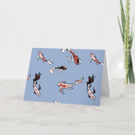 Koi Carp Fish Muster Karte (Vorderseite)