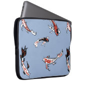 Koi Carp Fish Muster Laptopschutzhülle (Vorne Rechts)