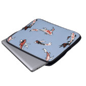 Koi Carp Fish Muster Laptopschutzhülle (Vorne Knopf)