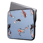 Koi Carp Fish Muster Laptopschutzhülle (Vorderseite Links)