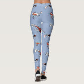 Koi Carp Fish Muster Leggings (Rückseite)
