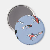 Koi Carp Fish Muster Magnet (Vorderseite/Rückseite)