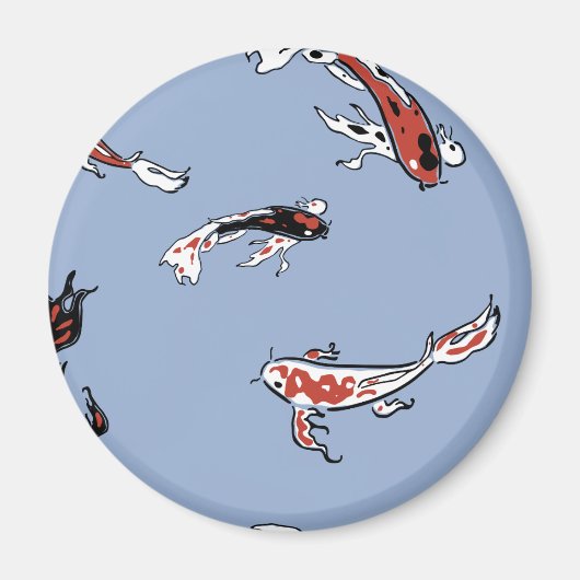 Koi Carp Fish Muster Magnet (Vorne)