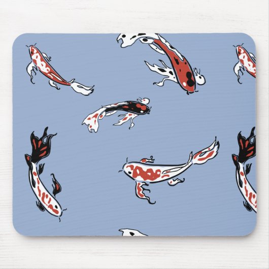 Koi Carp Fish Muster Mousepad (Vorne)