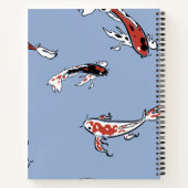 Koi Carp Fish Muster Notizblock (Rückseite)