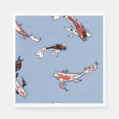 Koi Carp Fish Muster Serviette (Vorderseite)