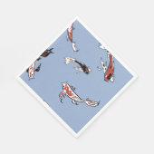Koi Carp Fish Muster Serviette (Ecke)