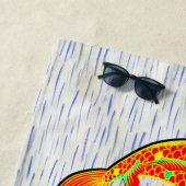 Koi Carp Fish Orange Green Strandtuch (Beispiel)