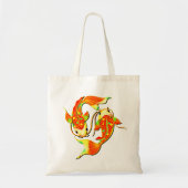 Koi Carp Fish Orange Green Tragetasche (Vorne)