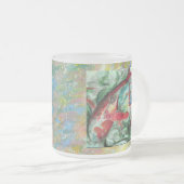 Koi Carp Fish Painting Mattglastasse (VorderseiteRechts)