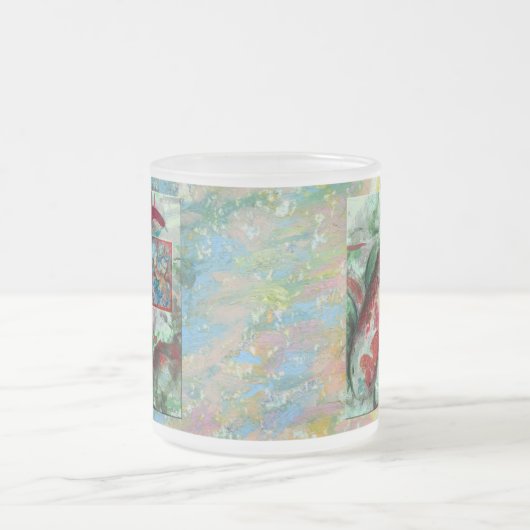 Koi Carp Fish Painting Mattglastasse (Mittel)