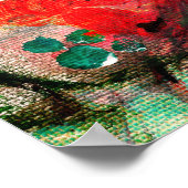 Koi Carp Fish Painting Poster (Ecke)