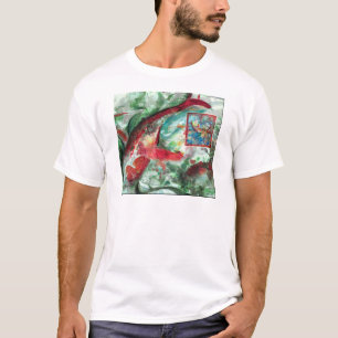 Koi Carp Fish Painting T-Shirt