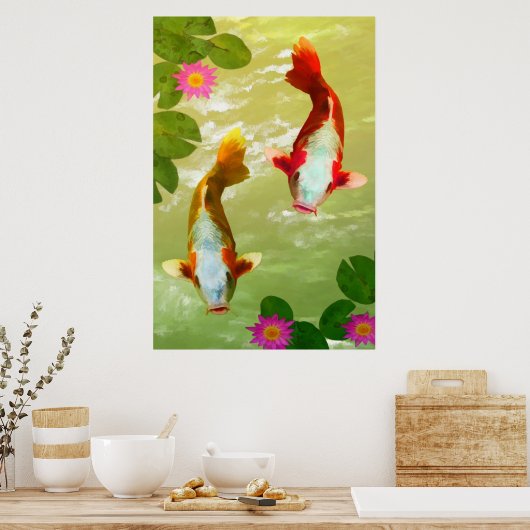 Koi Carp Fish Poster (Küche)