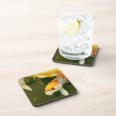 Koi Carp Hard Plastic Untersetzer (Rechte Seite)
