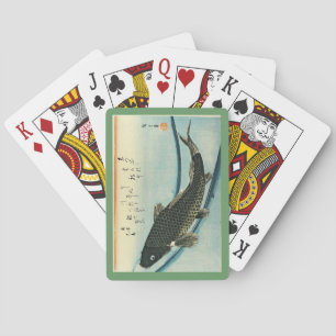 Koi (Carp) - Hiroshige japanische Fischdruckerei Spielkarten