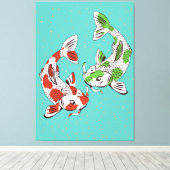 Koi Carp Leinwanddruck (Insitu (Holzboden))