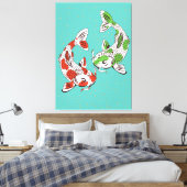 Koi Carp Leinwanddruck (Insitu (Schlafzimmer))