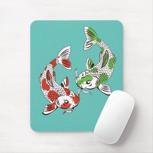 Koi Carp Mousepad (Mit Mouse)
