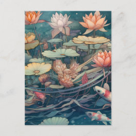 Koi Carp Postcard Postkarte