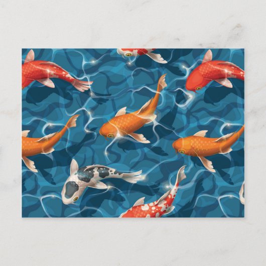 Koi Carp Postkarte (Vorderseite)