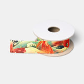 Koi carp Ribbon Satinband (Spule)