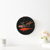 Koi Carp Runde Wanduhr (Zuhause)