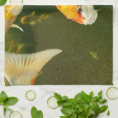 Koi Carp Teetuch Geschirrtuch (Gefaltet)