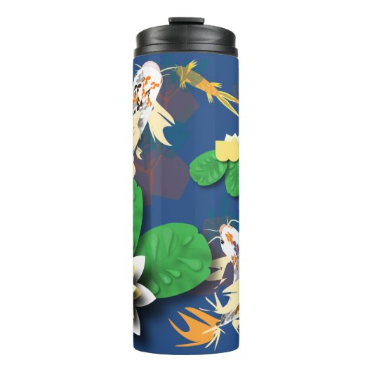Koi Carp und Lilies Thermosbecher (Vorderseite)