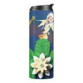 Koi Carp und Lilies Thermosbecher (Nach links gedreht)