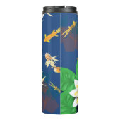 Koi Carp und Lilies Thermosbecher (Rückseite)