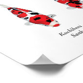 Koi Carp Varety Poster (Ecke)
