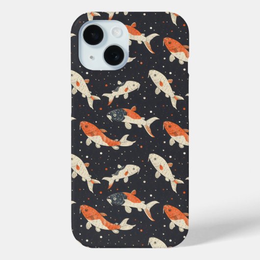 Koi Carps Muster Case-Mate iPhone Hülle (Rückseite)