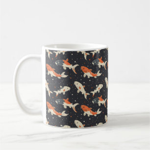 Koi Carps Muster Kaffeetasse