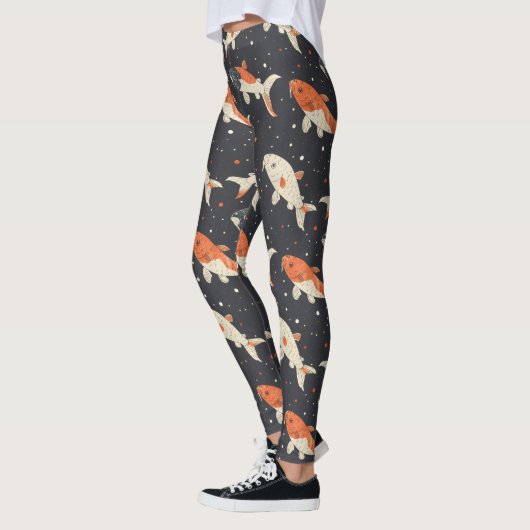 Koi Carps Muster Leggings (Links)
