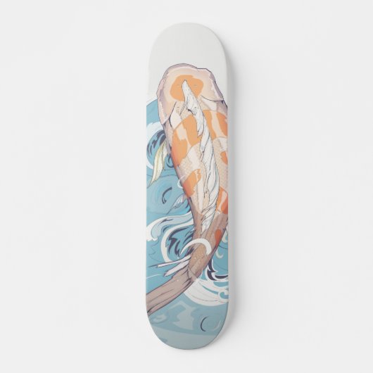 Koi, das durch Skateboard überschreitet (Vorne)