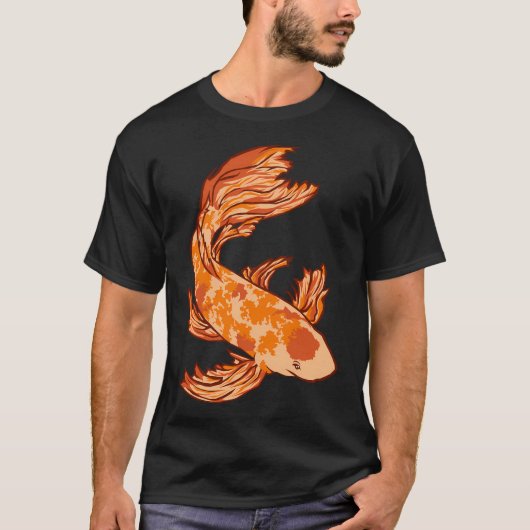 Koi der Flammen T-Shirt (Vorderseite)